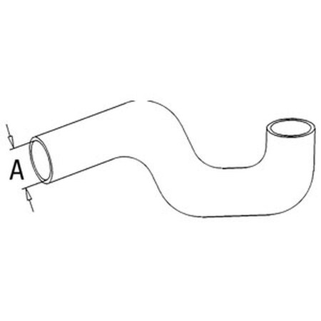Aftermarket New Upper Radiator Hose Fits Case-IH Tractor Models 544 664 402212R1
